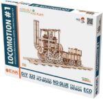 Locomotive en bois - Puzzle 3D