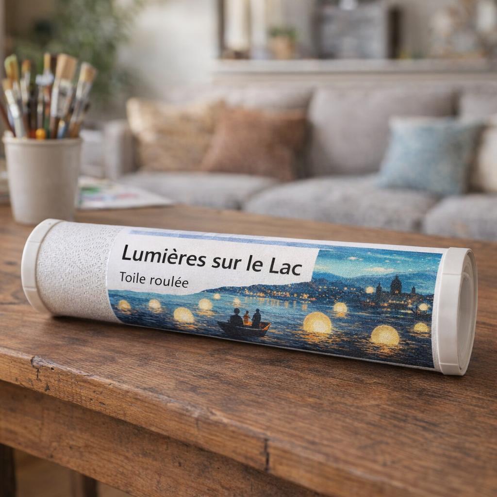 Lumières sur le Lac - Toile roulée