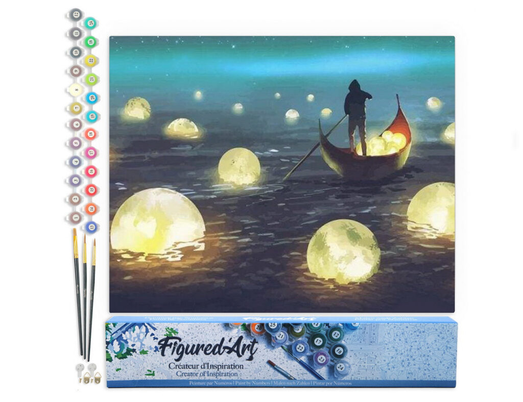 Lumières sur le Lac - Toile roulée