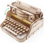 Machine à écrire - Maquette 3D en bois