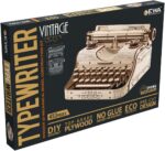Machine à écrire - Maquette 3D en bois