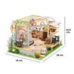 Maison Miniature Jardin du Café du Chat