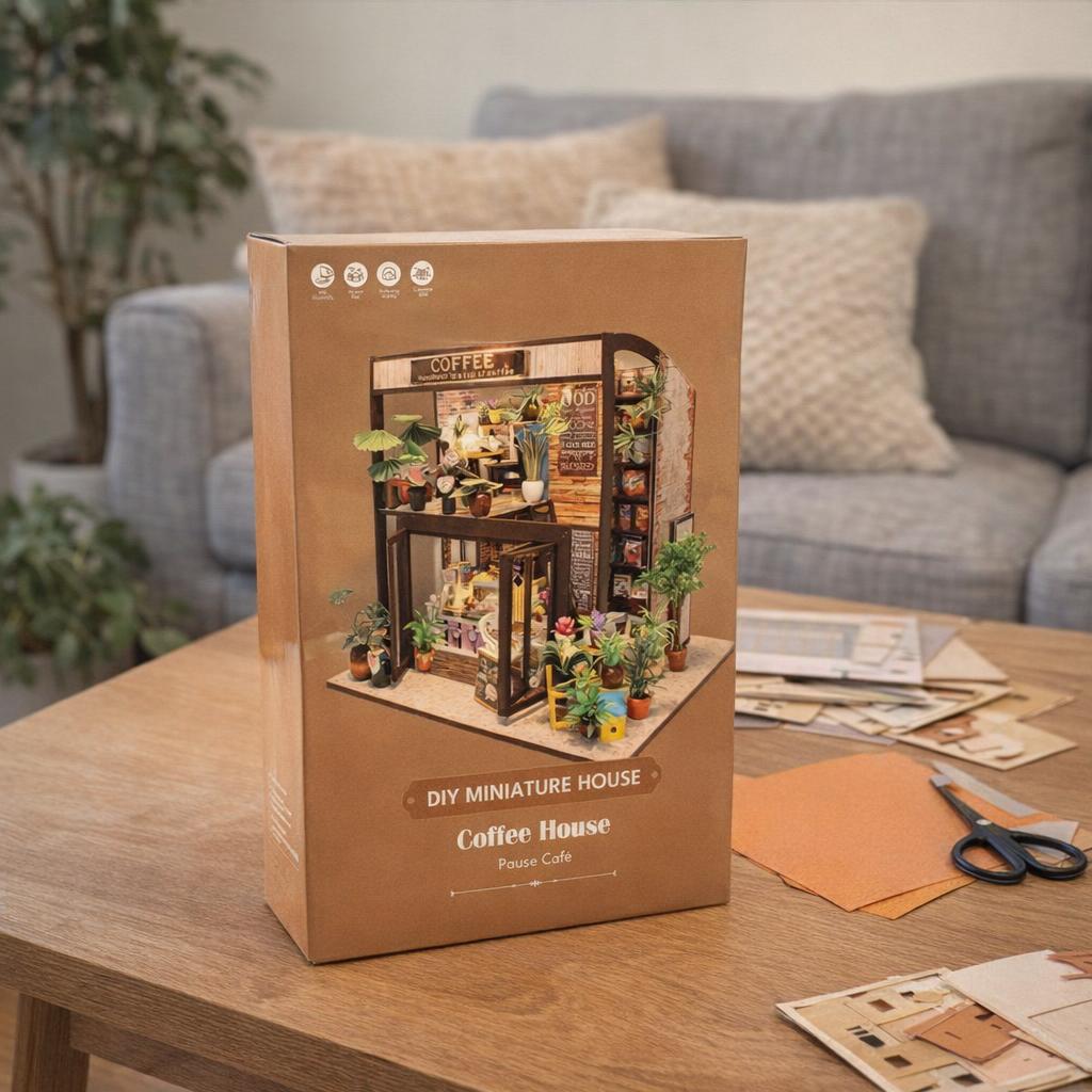 Maison Miniature Pause Café