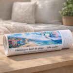 Maisons en bord de plage - Toile roulée