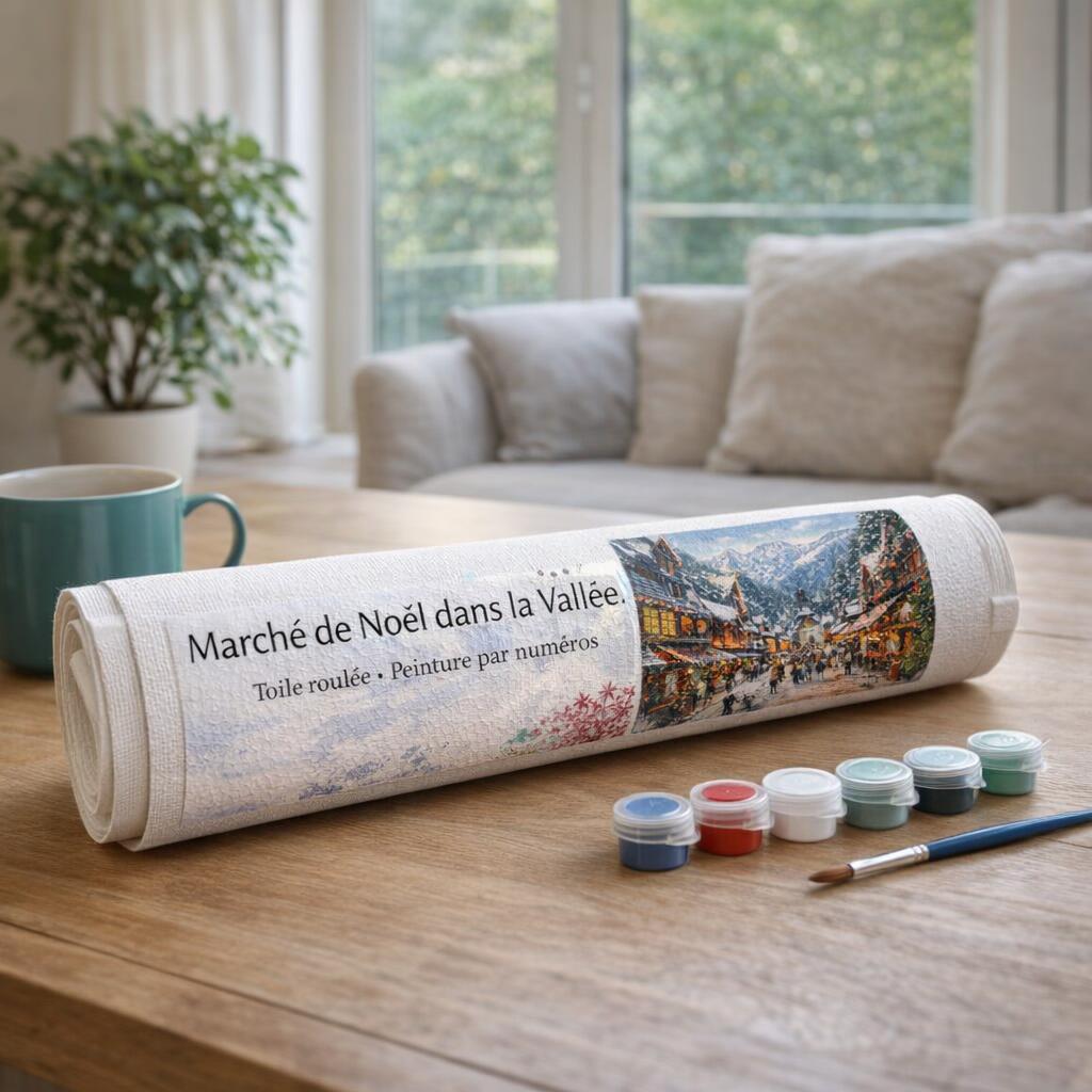 Marché de Noël dans la Vallée - Toile roulée