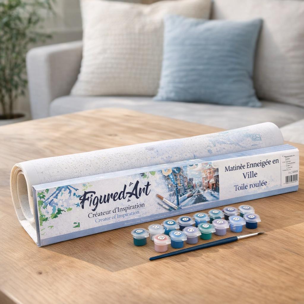 Matinée enneigée ville