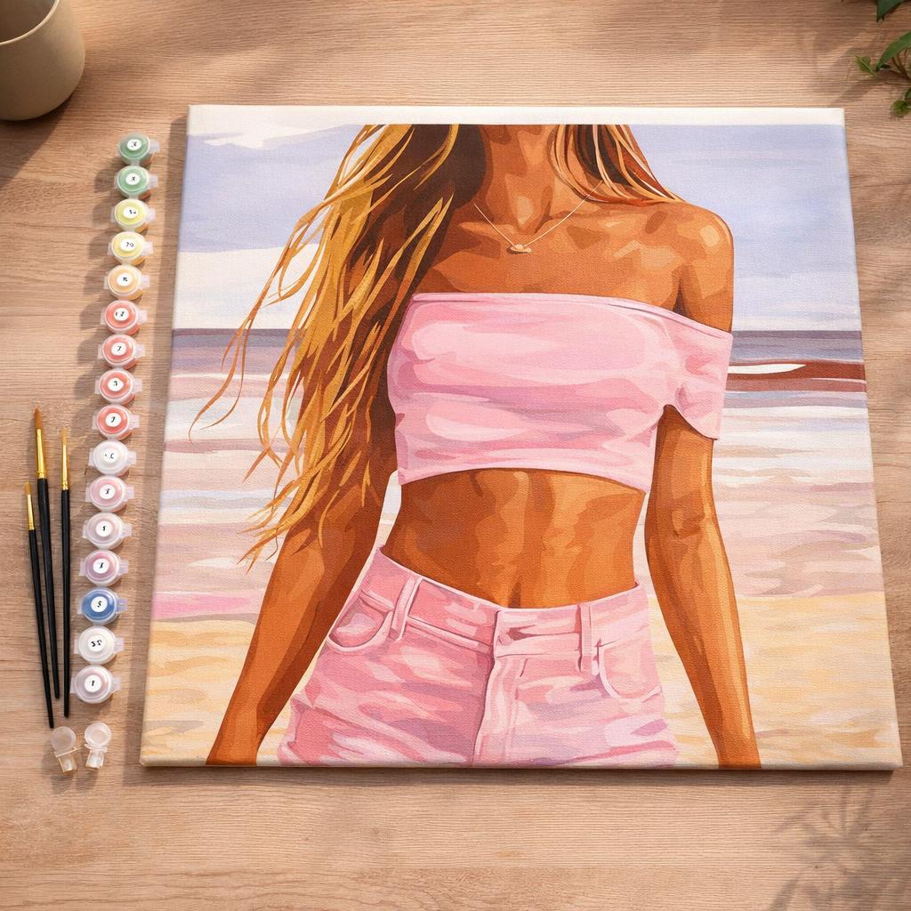 Mer, sable et élégance - Toile roulée