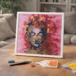 Mini Diamond Painting 25x25cm avec cadre - Bouddha précieux