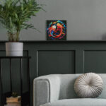 Mini Diamond Painting 25x25cm avec cadre - Carpes Koï Colorées