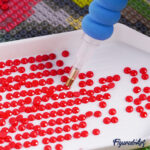 Mini Diamond Painting 25x25cm avec cadre - Ours Mignon en train de Lire