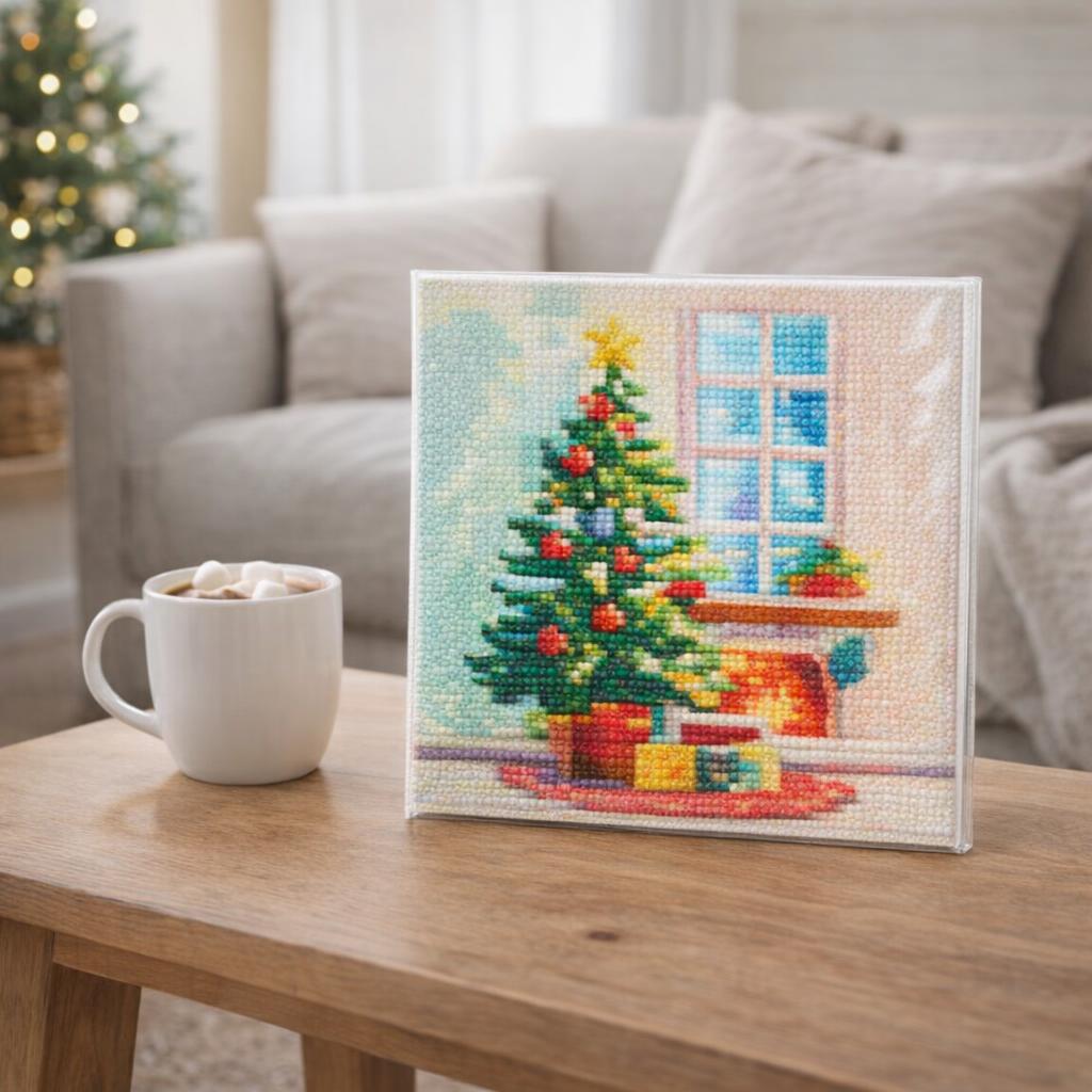 Sapin cheminée hiver