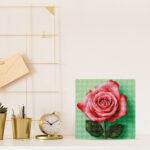 Mini Diamond Painting 25x25cm avec cadre - Superbe Rose