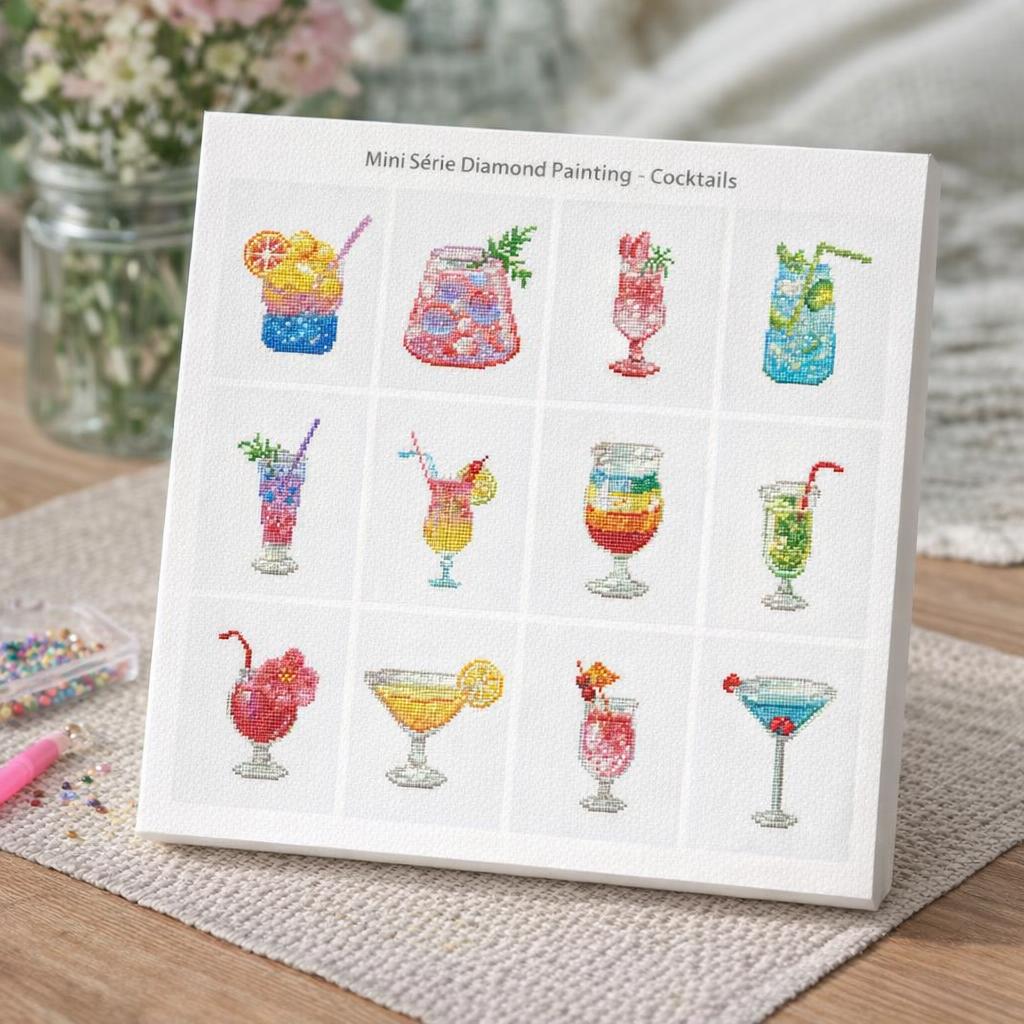 Mini Série Diamond Painting - Cocktails
