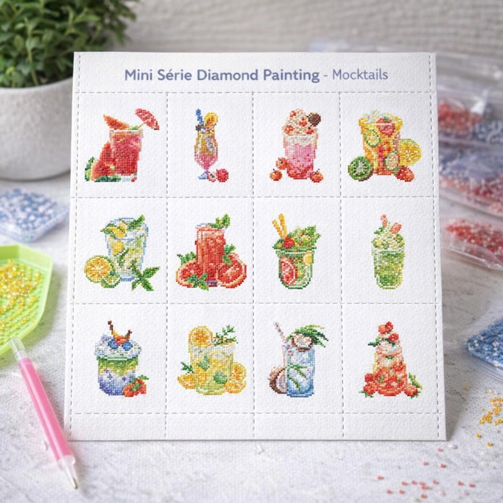 Mocktails broderie diamant
