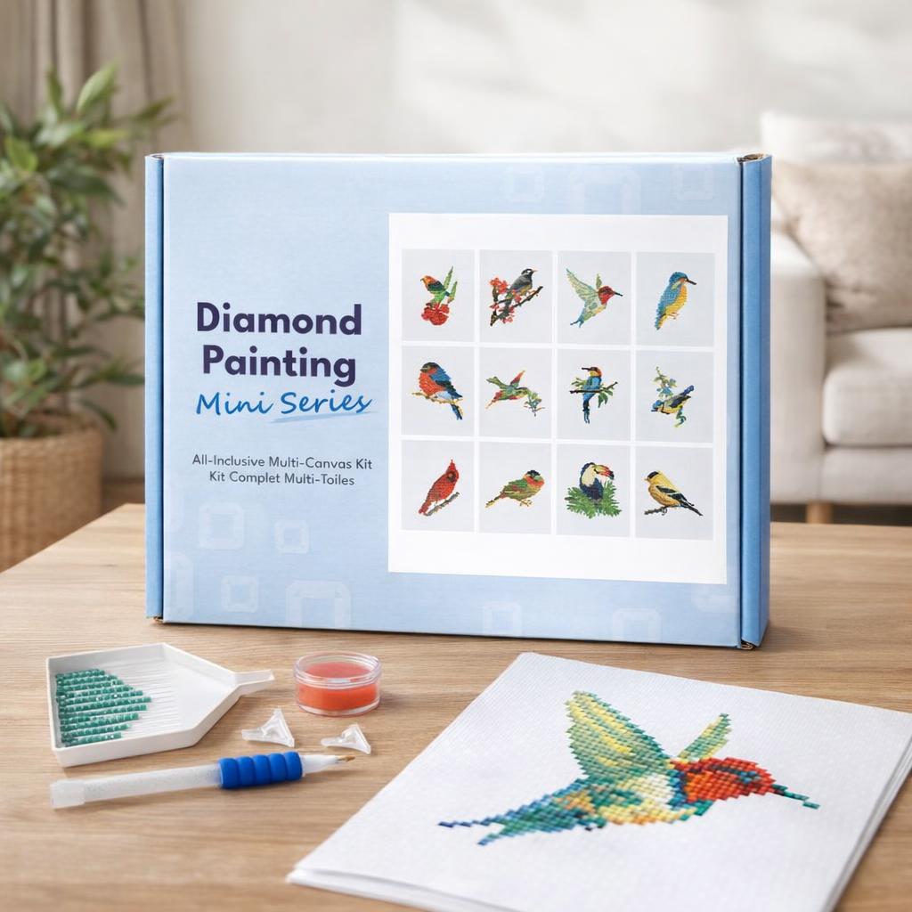 Mini Série Diamond Painting - Oiseaux