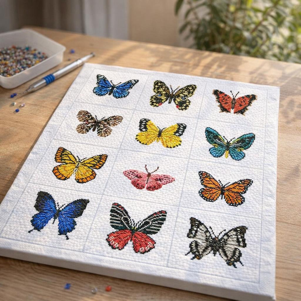 Mini Série Diamond Painting - Papillons 2