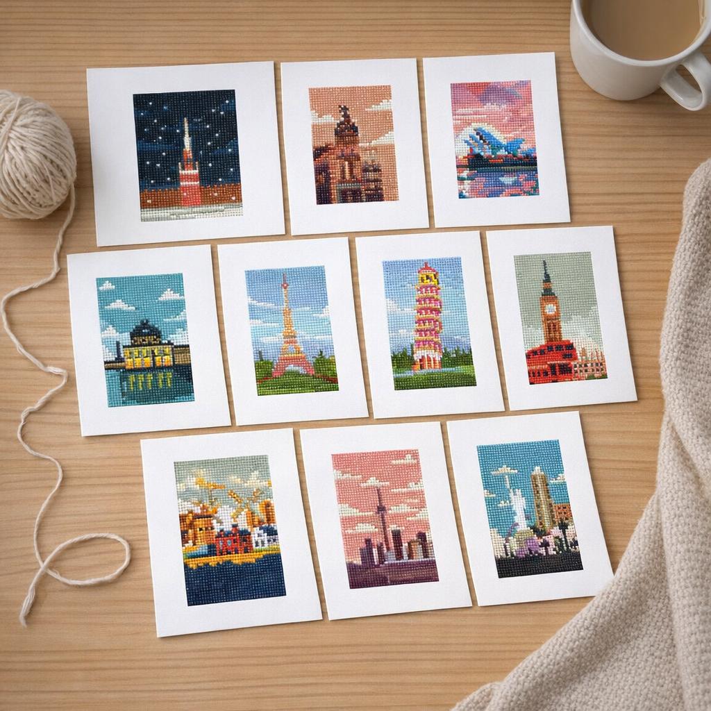 Mini Série Diamond Painting - Villes du Monde