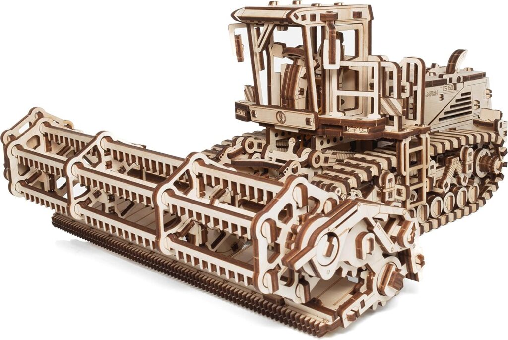 Moissonneuse batteuse - Puzzle 3D mécanique en Bois