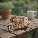 Moto à 3 roues - Puzzle 3D mécanique en Bois