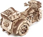 Moto à 3 roues - Puzzle 3D mécanique en Bois
