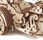 Moto à 3 roues - Puzzle 3D mécanique en Bois