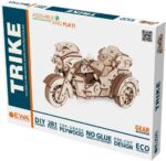 Moto à 3 roues - Puzzle 3D mécanique en Bois