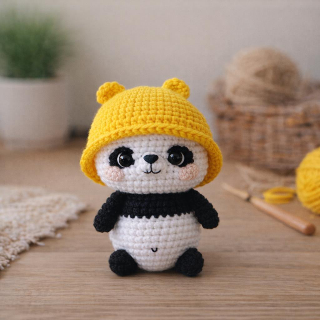 Kit DIY crochet Amigurumi - Nana le panda