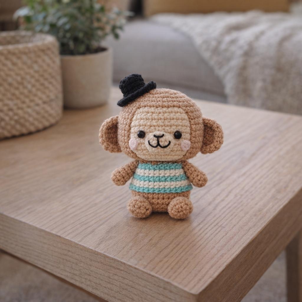Kit DIY crochet Amigurumi - Nori le singe