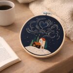 Kit Broderie Nuit étoilée - Tambour 20cm