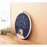 Kit Broderie Nuit étoilée - Tambour 20cm