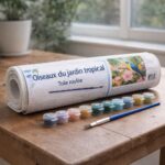 Oiseaux du jardin tropical - Toile roulée