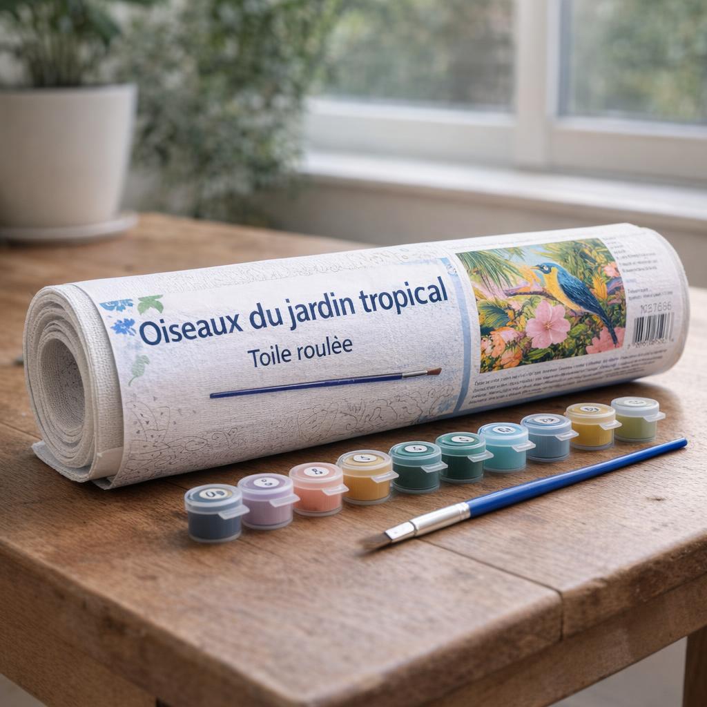 Oiseaux du jardin tropical - Toile roulée