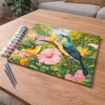 Oiseaux du jardin tropical - Toile roulée