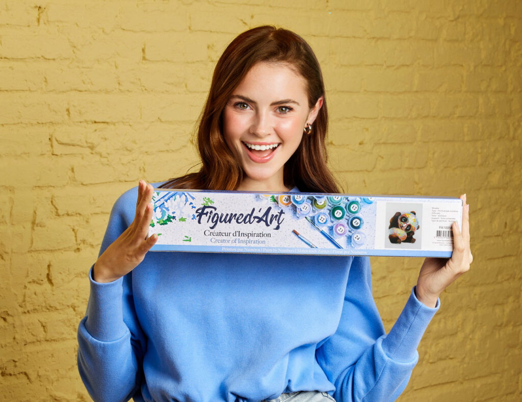 Panda et Lunettes - Toile roulée