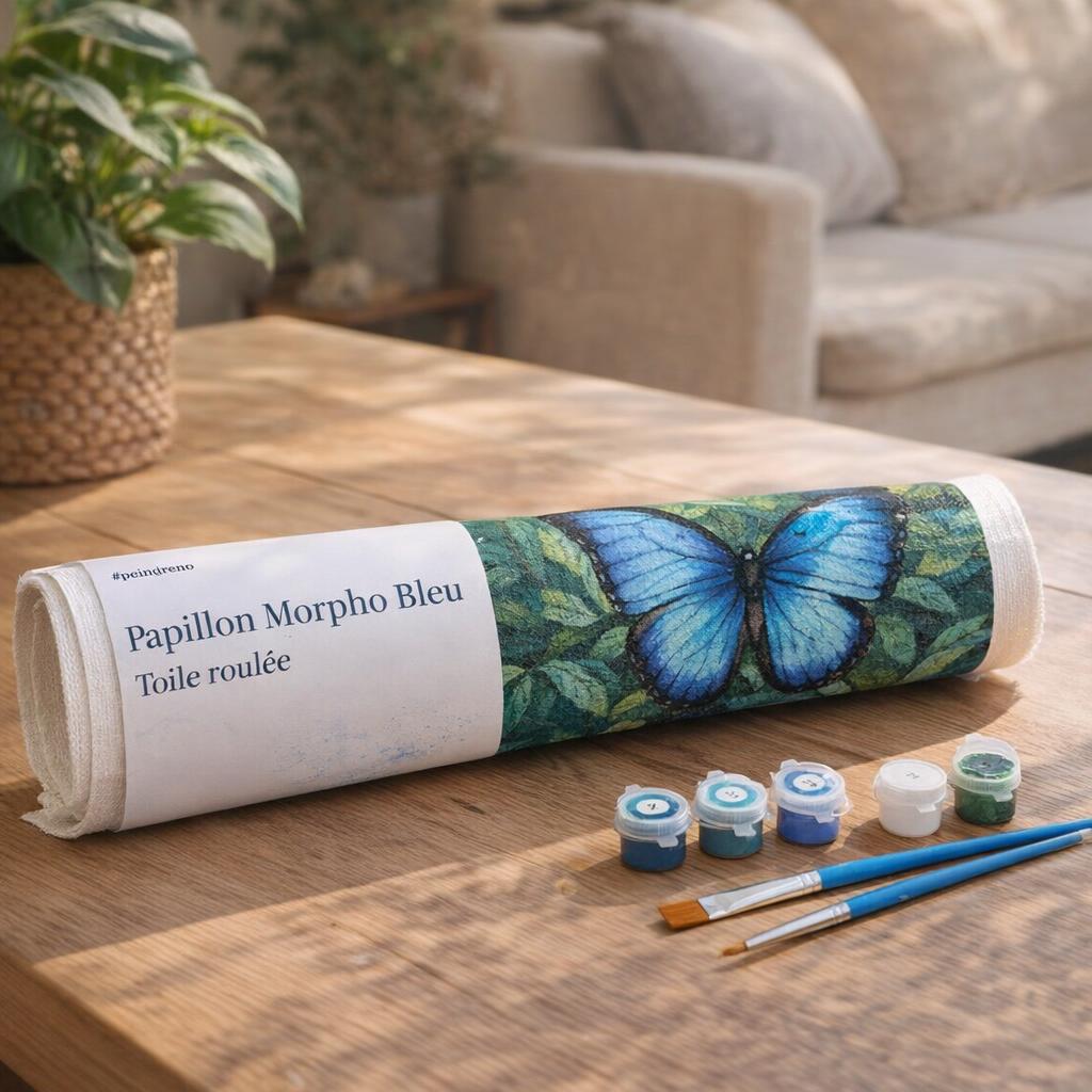 Papillon morpho bleu