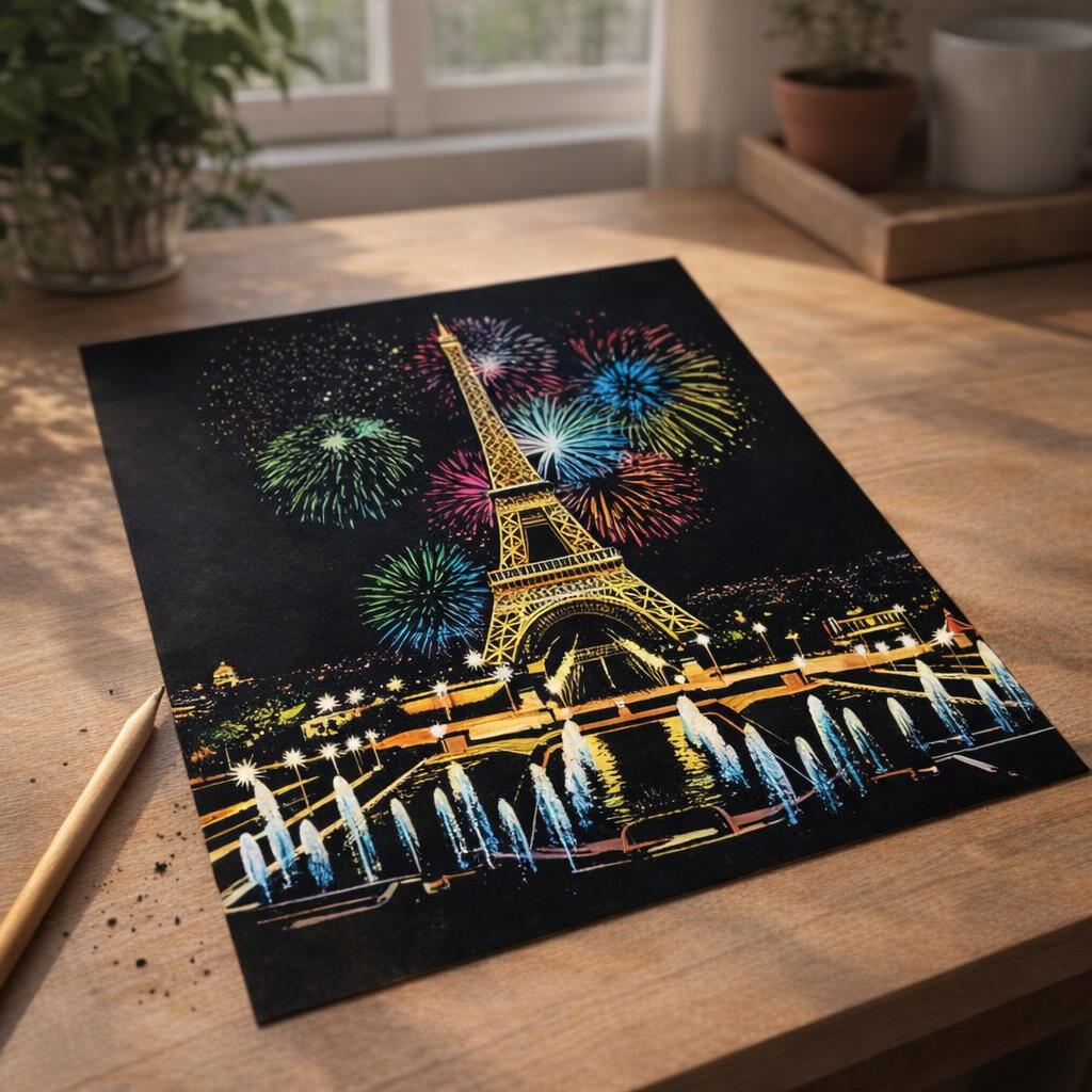 Peinture à gratter - Paris