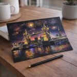 Peinture à gratter - Pont de Londres