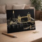 Peinture à gratter - Pont de Londres