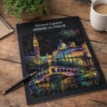 Peinture à gratter - Venise en Italie