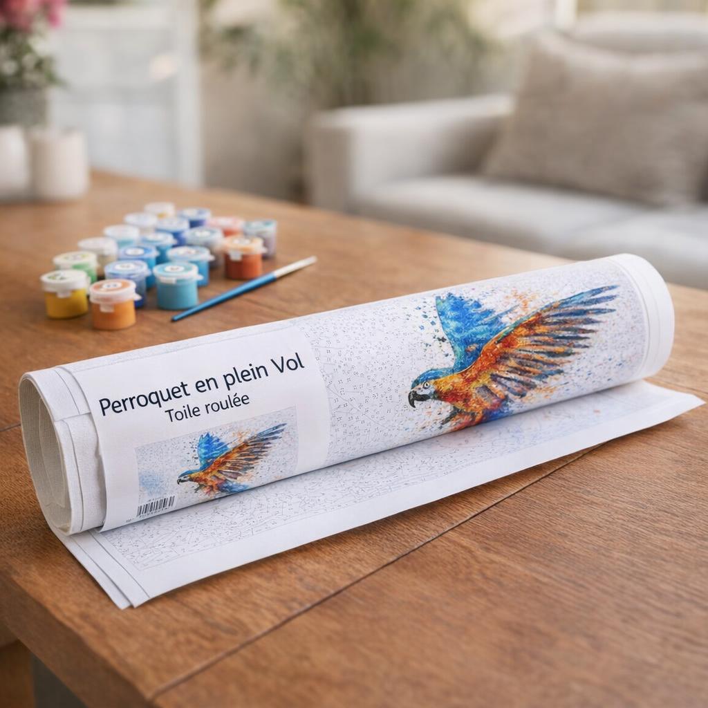 Perroquet en plein vol