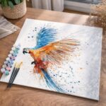 Perroquet en plein Vol - Toile roulée