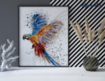 Perroquet en plein Vol - Toile roulée