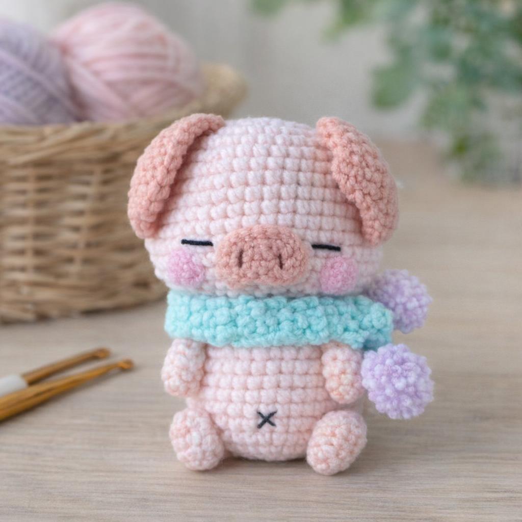 Kit DIY crochet Amigurumi - Poco le cochon
