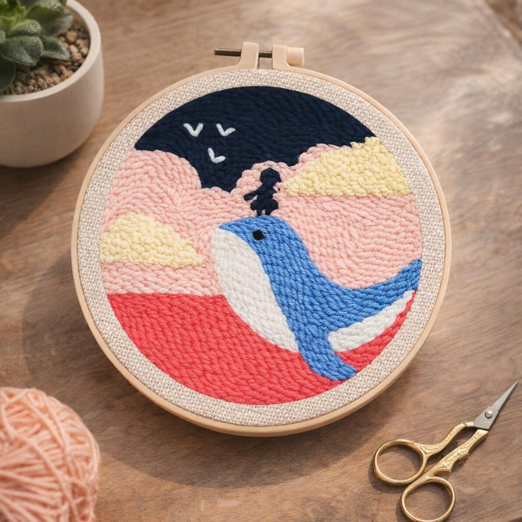 Punch Needle Petit Lama