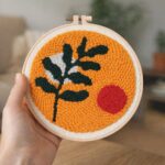 Punch Needle Botanic Abstrait 1