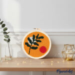 Punch Needle Botanic Abstrait 1