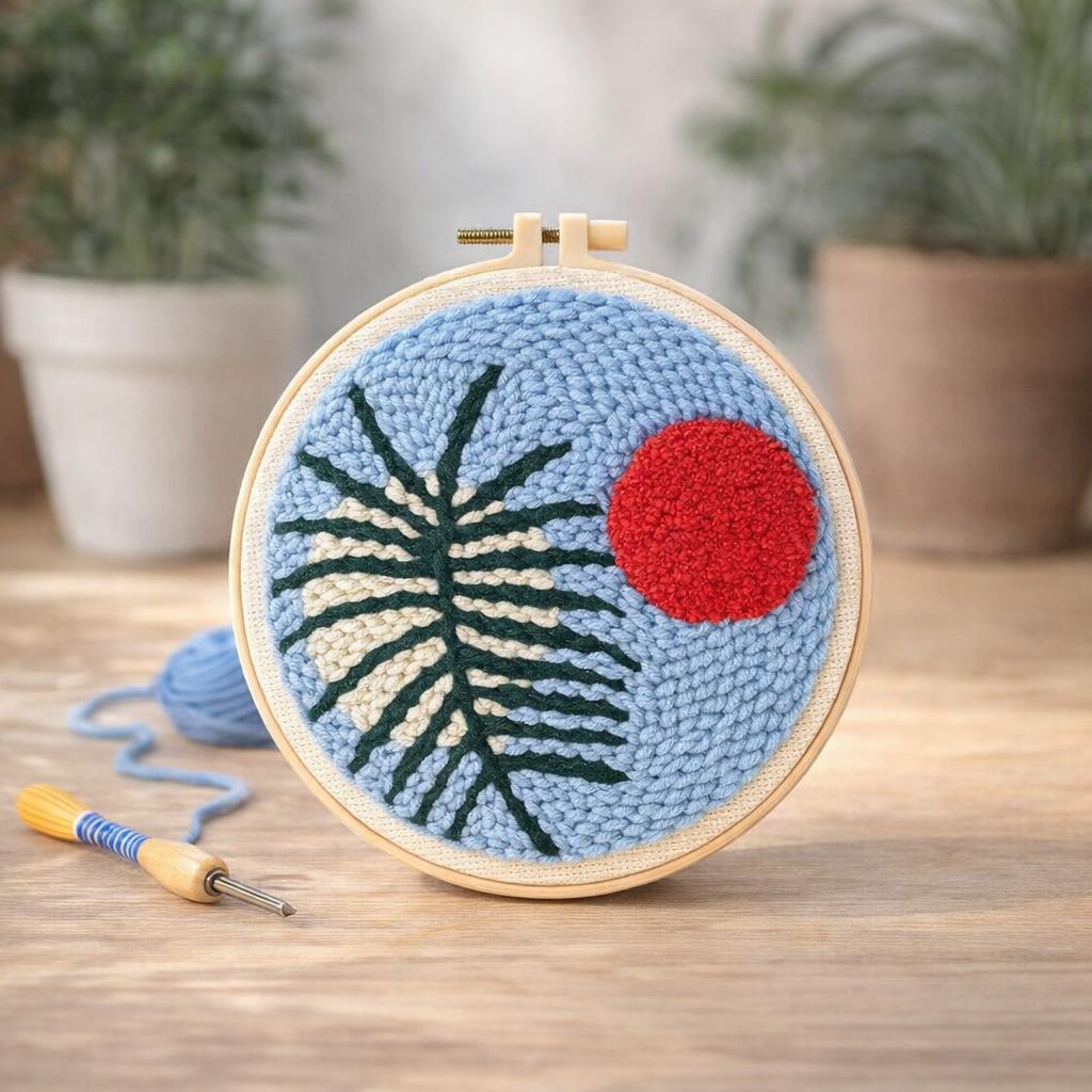 Punch Needle Botanic Abstrait 2