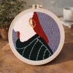 Punch Needle Boucle d'Oreille