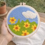 Punch Needle Champ de fleurs