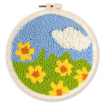 Punch Needle Champ de fleurs